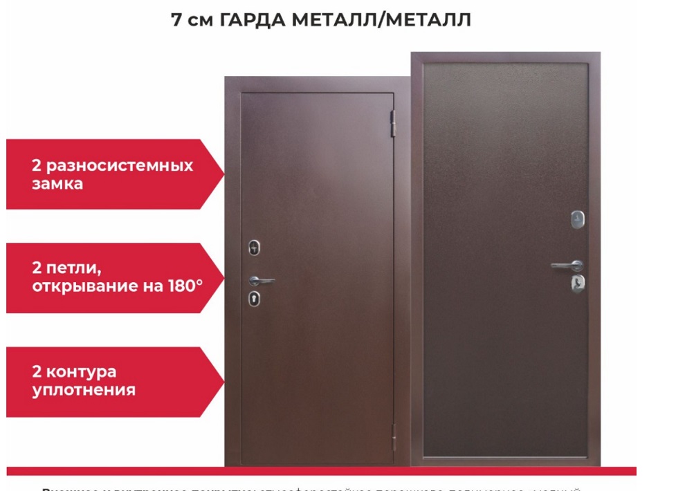 дверь стальная модель Стройгост 7-2 металл металл