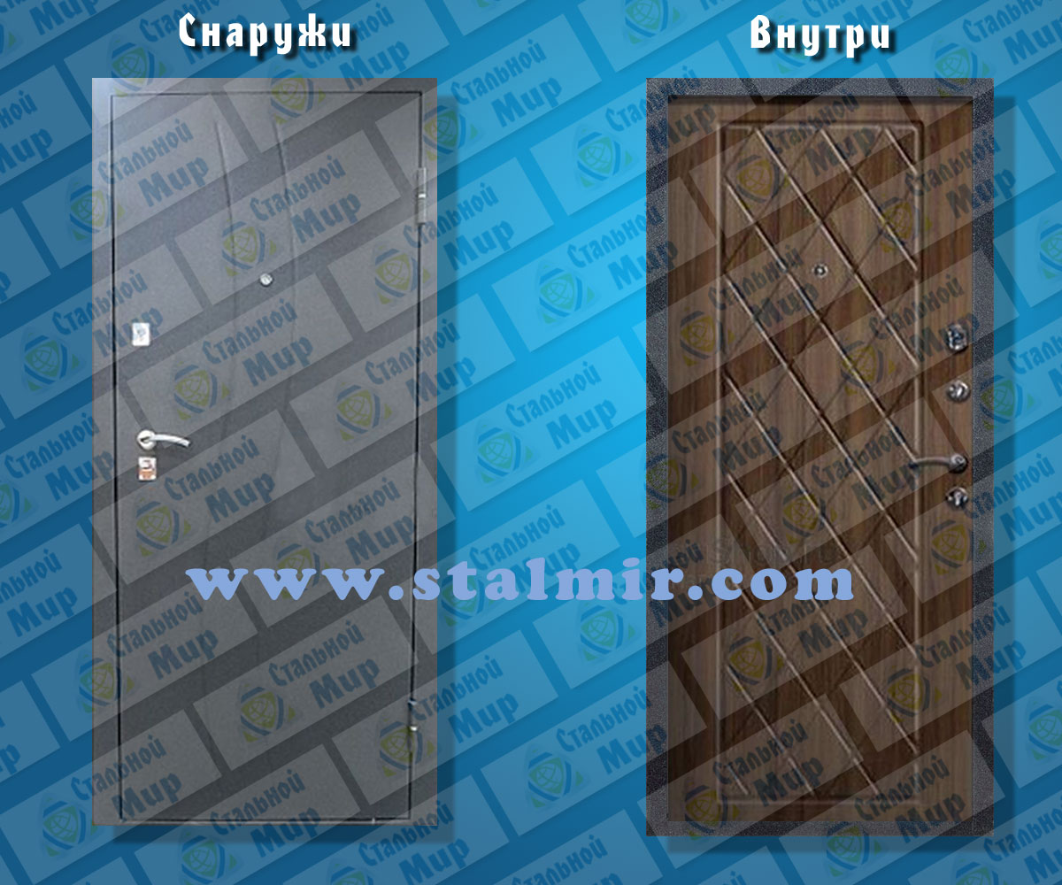 дверь стальная модель Водолей Венге