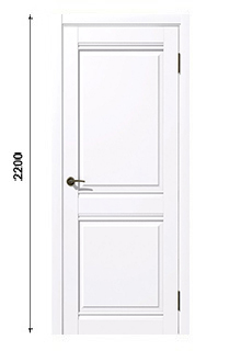 Межкомнатная дверь Омега Soft-touch серый глухое